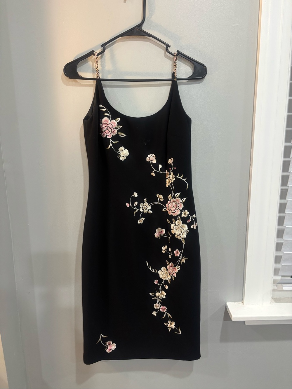 Vintage Maggie London Sleeveless Beaded Midi Black Dress 4 whimsigoth romantic